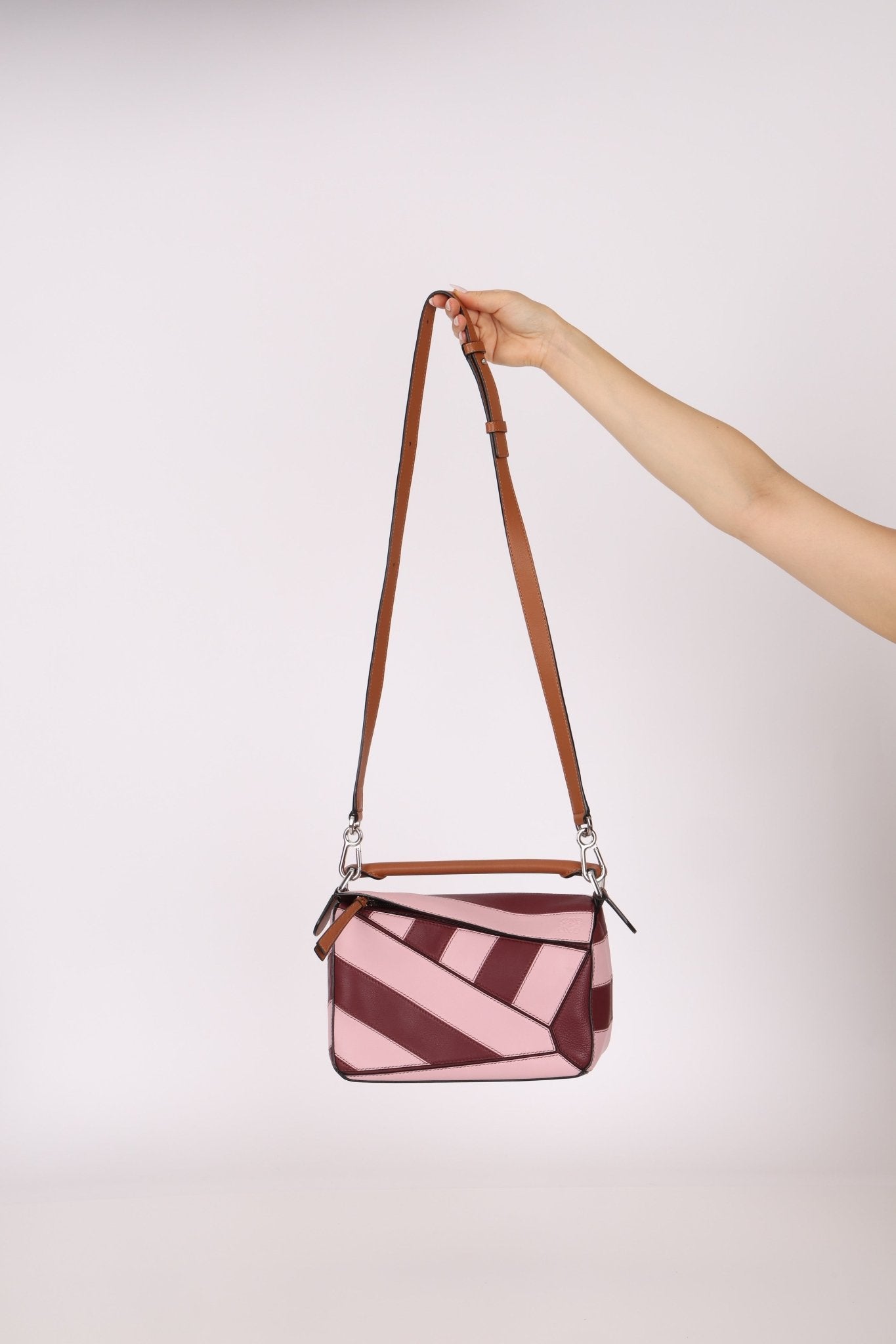 Loewe Calfskin Rugby Striped Small Puzzle - FashioNica