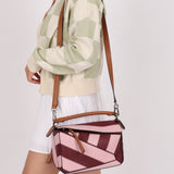 Loewe Calfskin Rugby Striped Small Puzzle - FashioNica