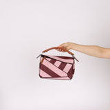 Loewe Calfskin Rugby Striped Small Puzzle - FashioNica