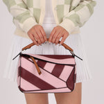 Loewe Calfskin Rugby Striped Small Puzzle - FashioNica