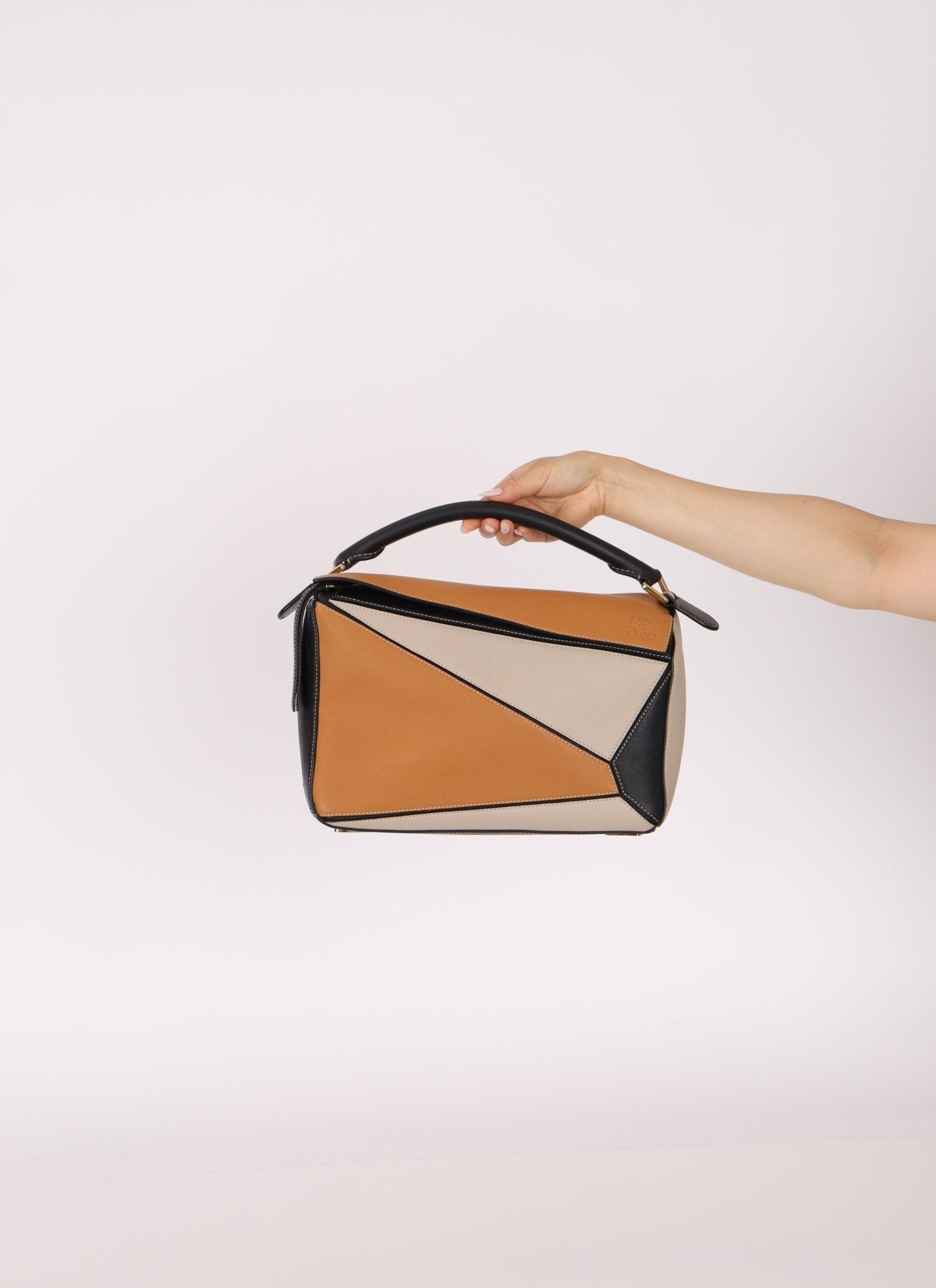 Loewe Calfskin Tricolor Medium Puzzle - FashioNica