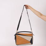 Loewe Calfskin Tricolor Medium Puzzle - FashioNica