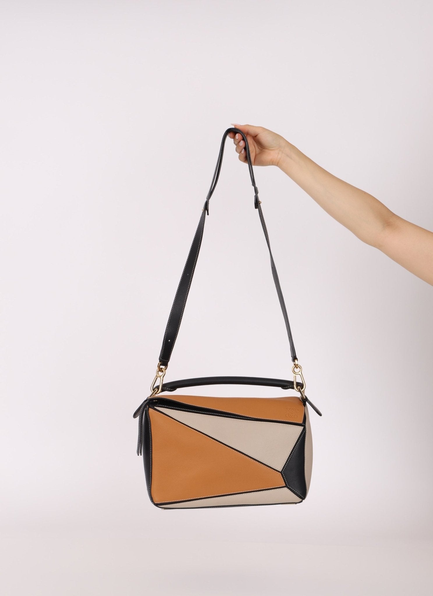 Loewe Calfskin Tricolor Medium Puzzle - FashioNica