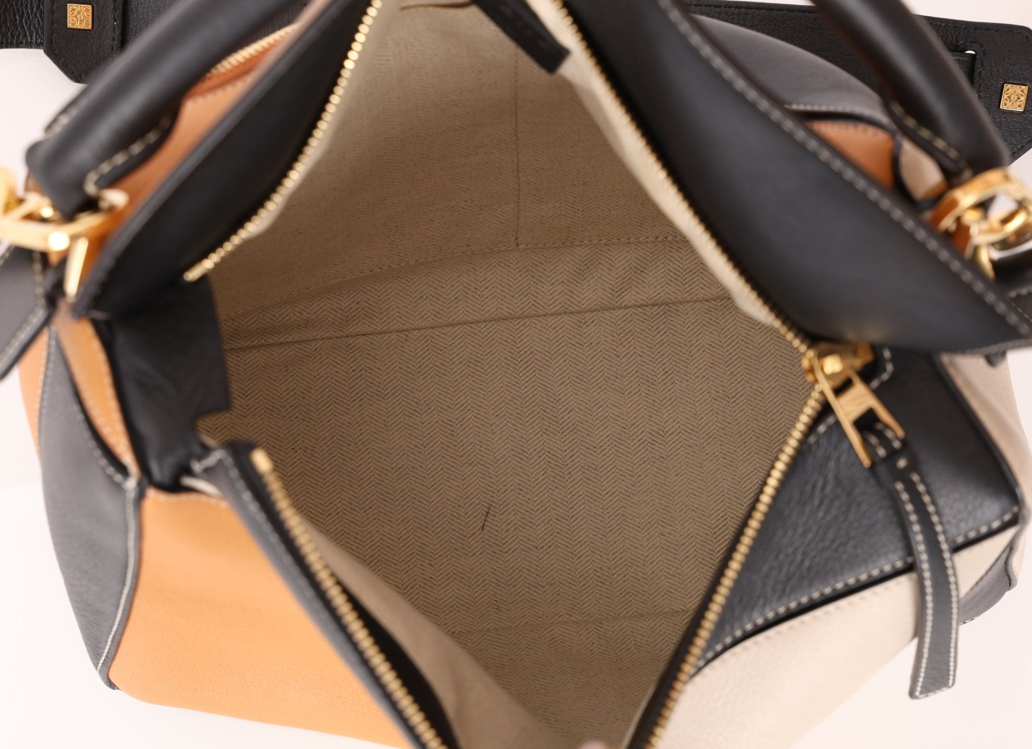 Loewe Calfskin Tricolor Medium Puzzle - FashioNica