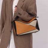 Loewe Calfskin Tricolor Medium Puzzle - FashioNica