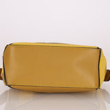 Loewe Calfskin Yellow & Ochre Striped Mini Puzzle - FashioNica