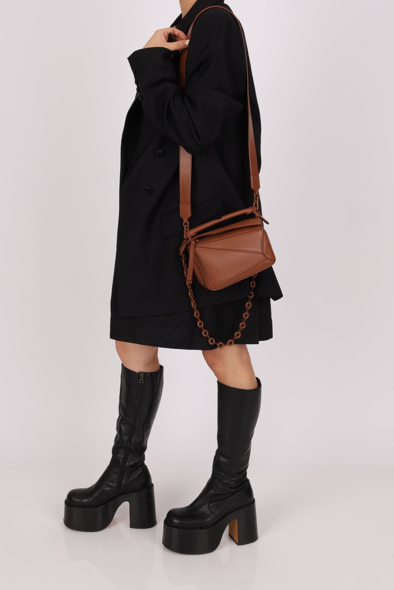 Loewe Ceramic Matte Mini Puzzle with Donut Chain - FashioNica