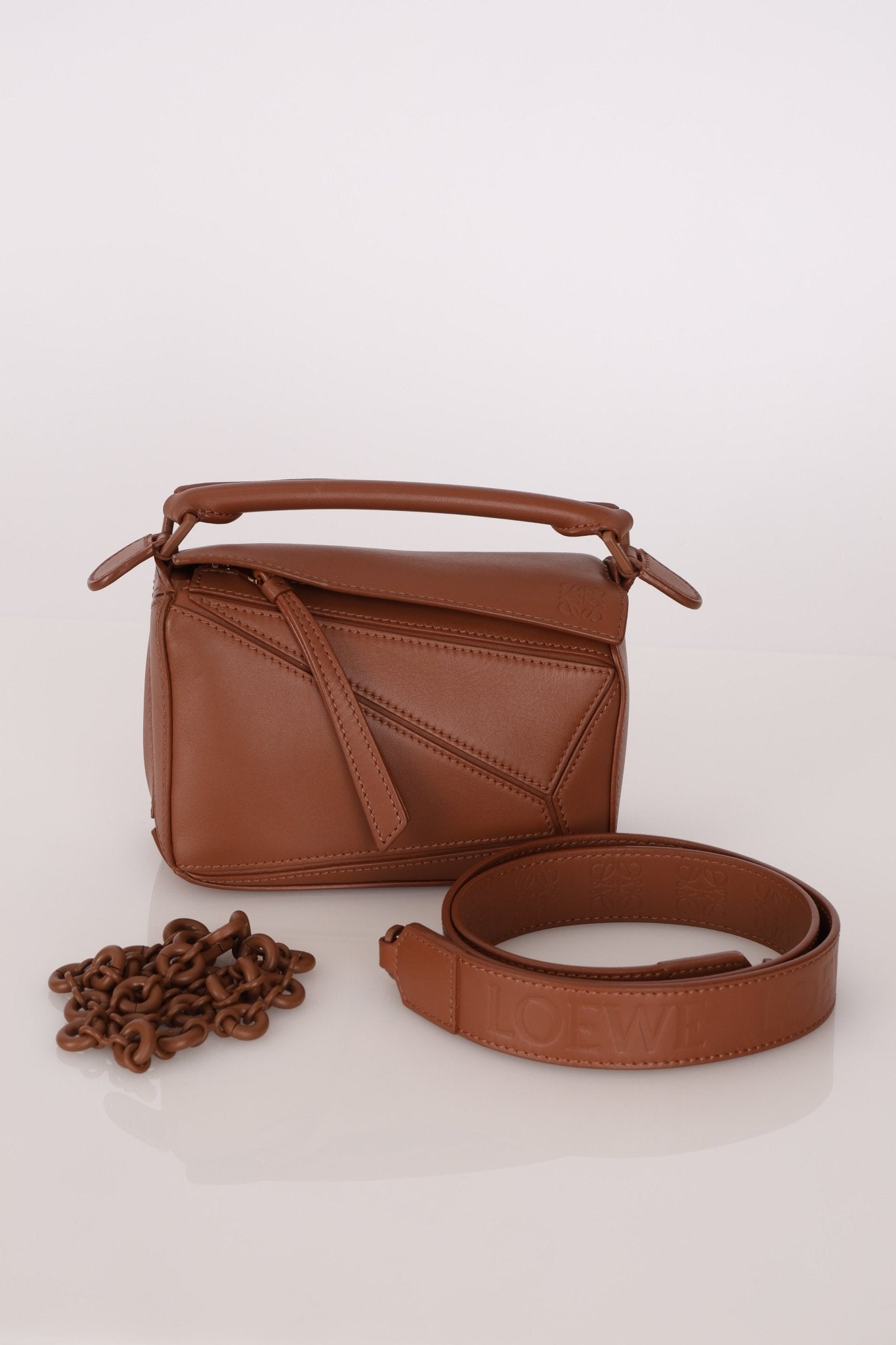 Loewe Ceramic Matte Mini Puzzle with Donut Chain - FashioNica