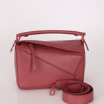 Loewe Ceremic Matte Plumrose Small Puzzle Bag - FashioNica