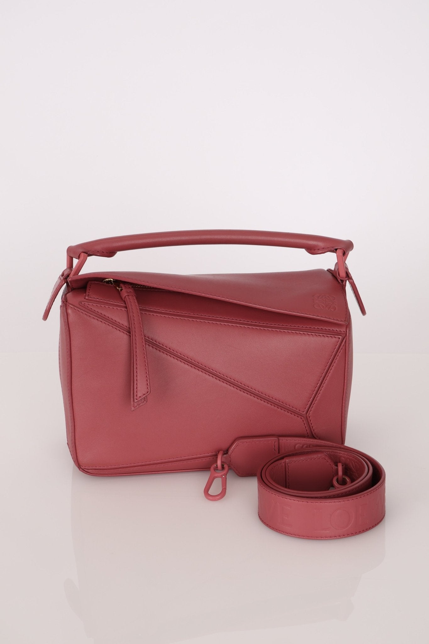 Loewe Ceremic Matte Plumrose Small Puzzle Bag - FashioNica