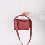 Loewe Ceremic Matte Plumrose Small Puzzle Bag - FashioNica