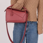 Loewe Ceremic Matte Plumrose Small Puzzle Bag - FashioNica