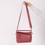 Loewe Ceremic Matte Plumrose Small Puzzle Bag - FashioNica