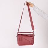 Loewe Ceremic Matte Plumrose Small Puzzle Bag - FashioNica