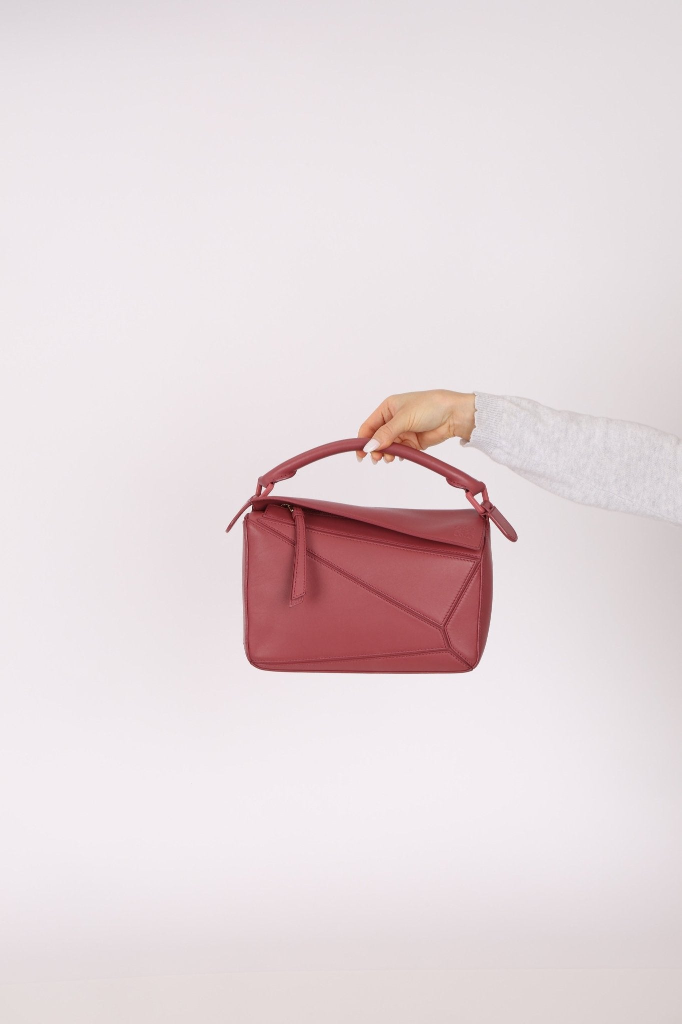 Loewe Ceremic Matte Plumrose Small Puzzle Bag - FashioNica