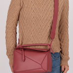 Loewe Ceremic Matte Plumrose Small Puzzle Bag - FashioNica