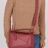 Loewe Ceremic Matte Plumrose Small Puzzle Bag - FashioNica