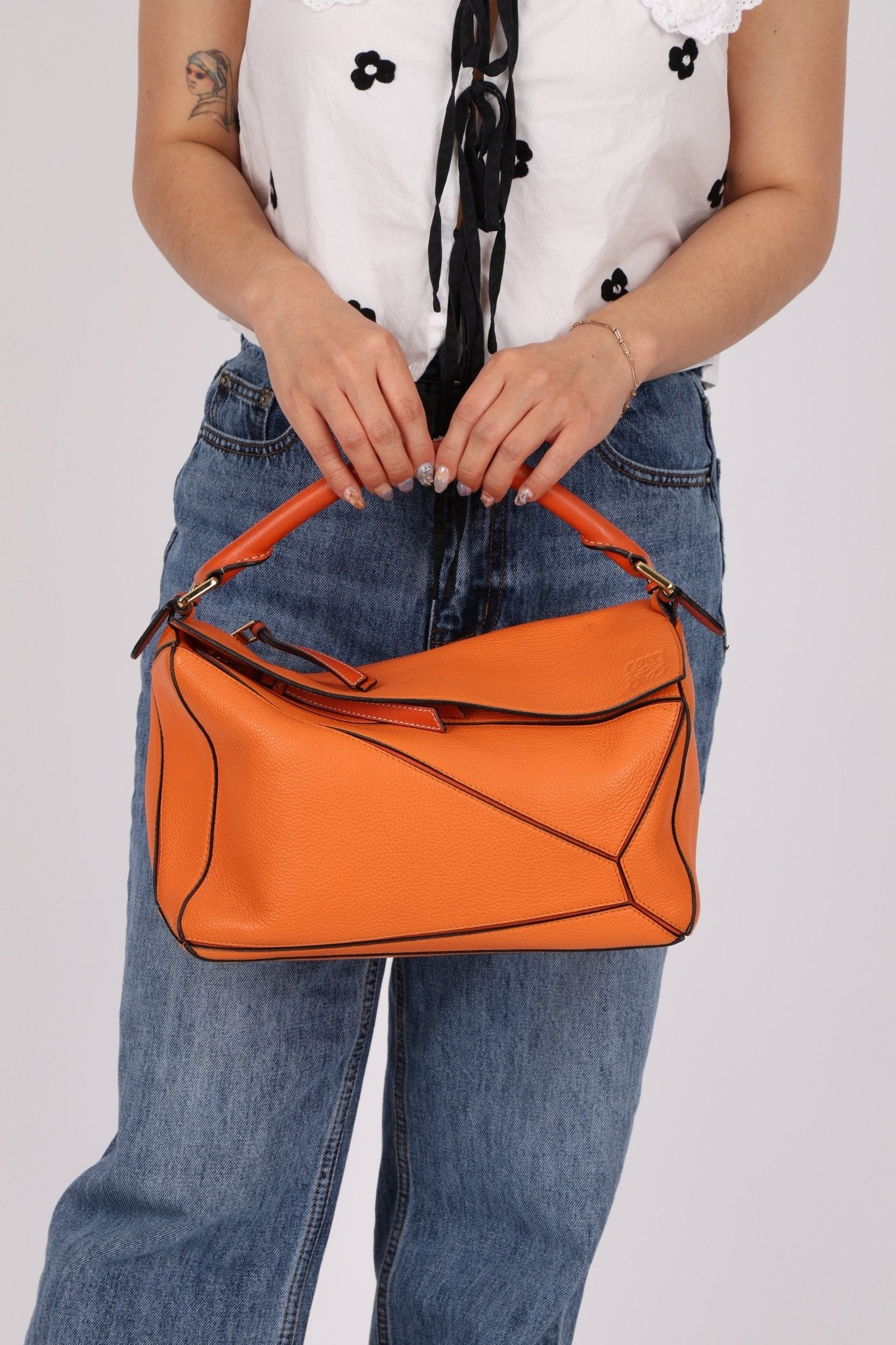 Loewe Clementine Calfksin Medium Puzzle - FashioNica