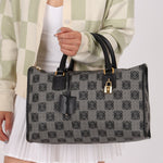 Loewe Coated Canvas Anagram Boston Bag - FashioNica