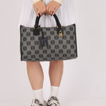 Loewe Coated Canvas Anagram Boston Bag - FashioNica