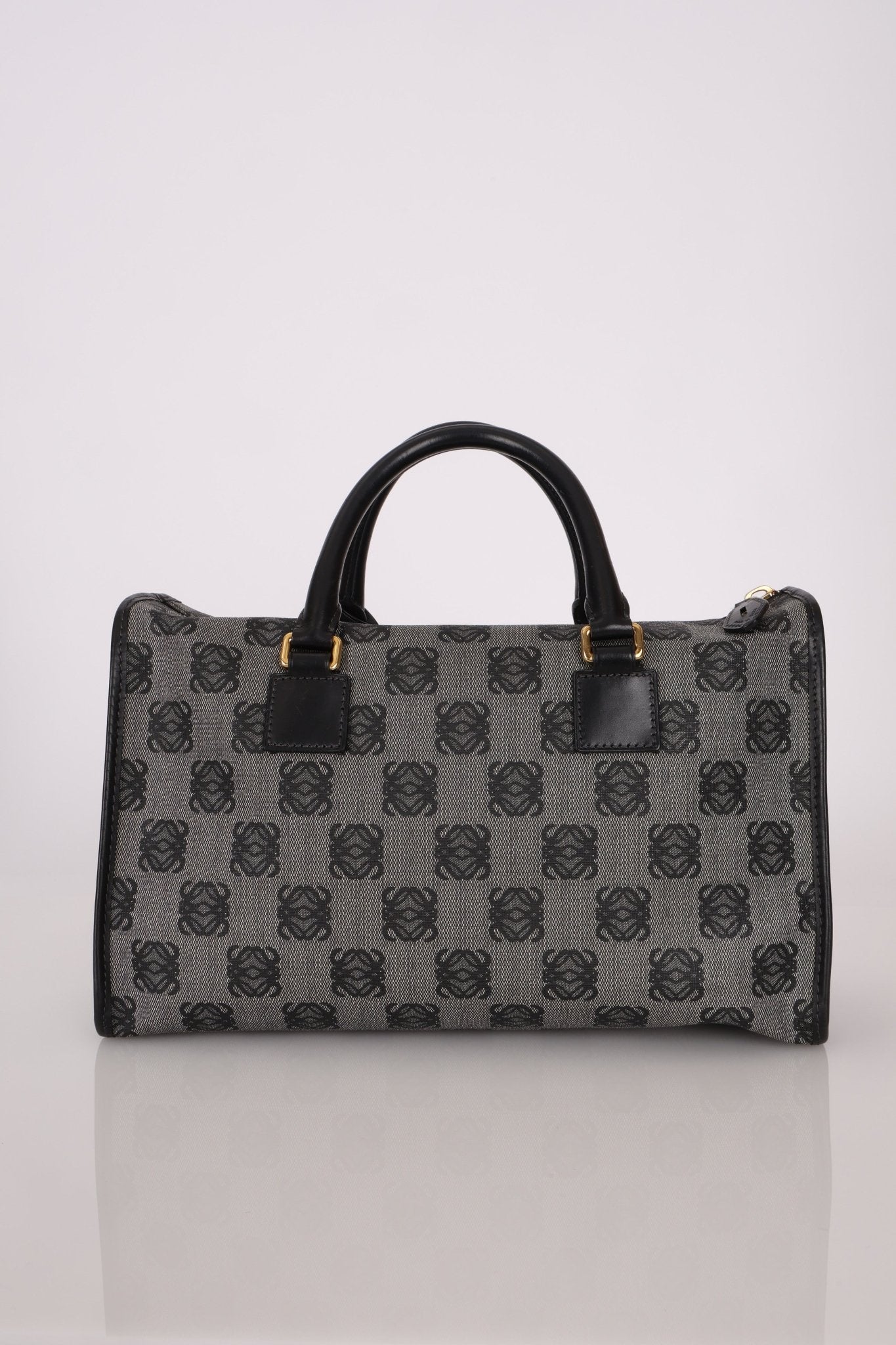 Loewe Coated Canvas Anagram Boston Bag - FashioNica