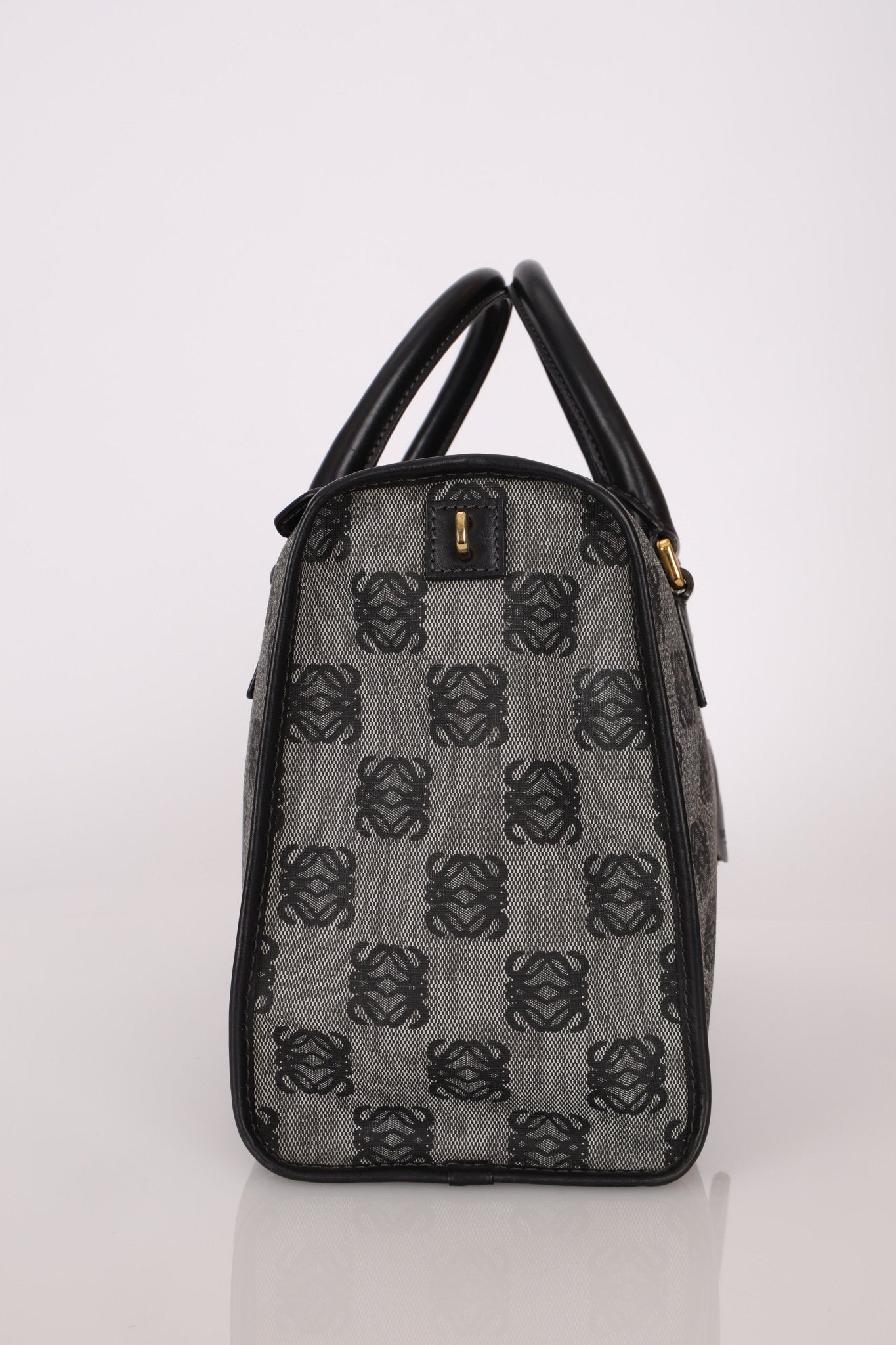 Loewe Coated Canvas Anagram Boston Bag - FashioNica