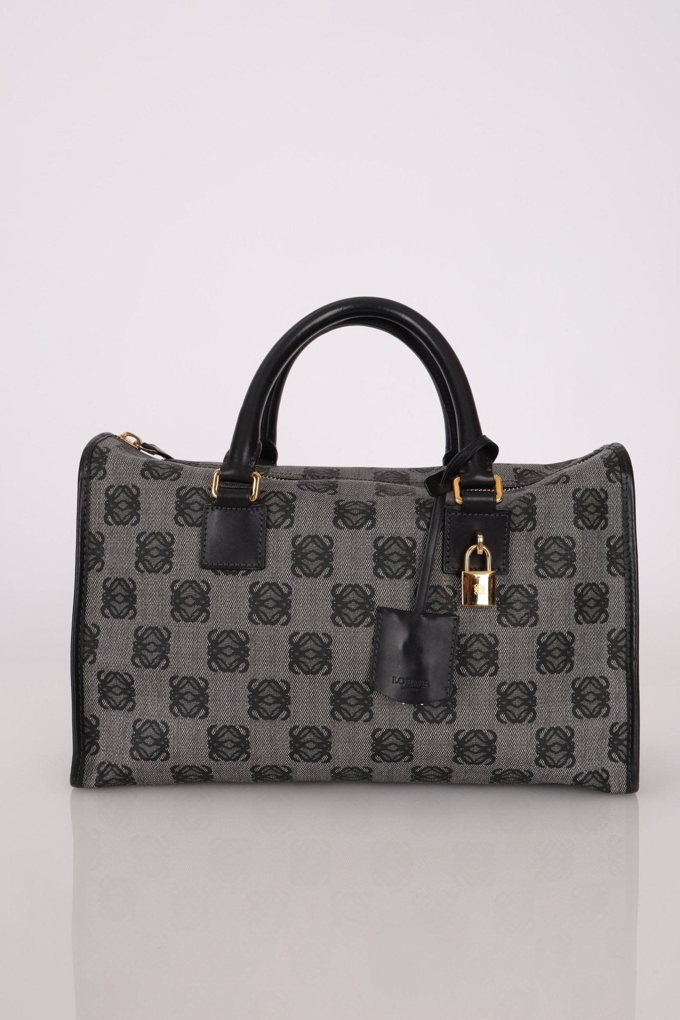 Loewe Coated Canvas Anagram Boston Bag - FashioNica