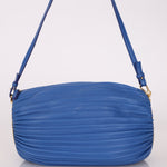 Loewe Cobalt Pleated Leather Bracelet Pouch - FashioNica