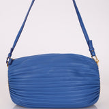 Loewe Cobalt Pleated Leather Bracelet Pouch - FashioNica
