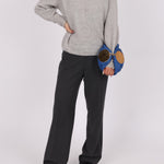 Loewe Cobalt Pleated Leather Bracelet Pouch - FashioNica