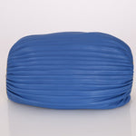 Loewe Cobalt Pleated Leather Bracelet Pouch - FashioNica