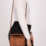 Loewe Congac Mini Puzzle Bag - FashioNica