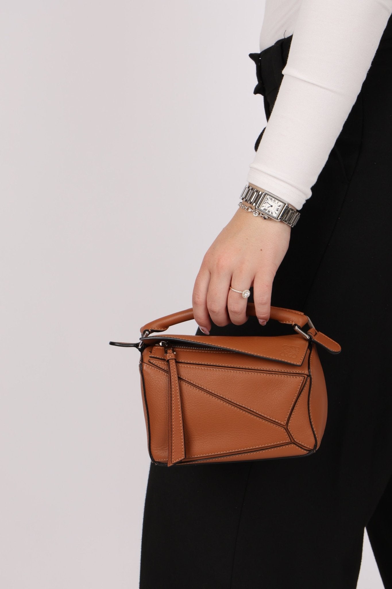 Loewe Congac Mini Puzzle Bag - FashioNica