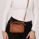 Loewe Congac Mini Puzzle Bag - FashioNica