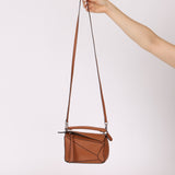 Loewe Congac Mini Puzzle Bag - FashioNica