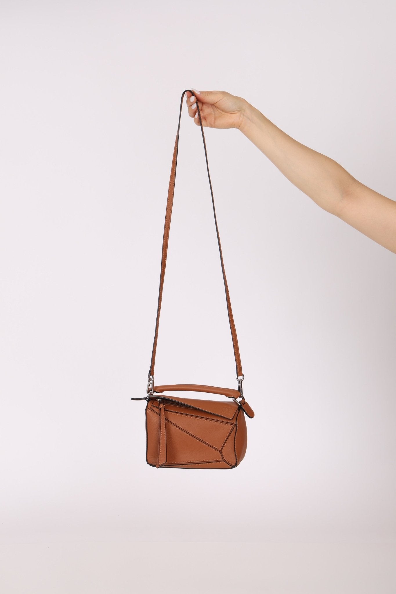 Loewe Congac Mini Puzzle Bag - FashioNica