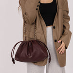 Loewe Dark Burgundy Medium Flamenco w/ Donut Chain - FashioNica