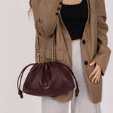 Loewe Dark Burgundy Medium Flamenco w/ Donut Chain - FashioNica
