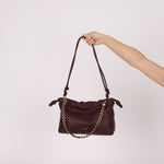 Loewe Dark Burgundy Medium Flamenco w/ Donut Chain - FashioNica