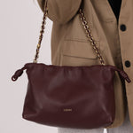 Loewe Dark Burgundy Medium Flamenco w/ Donut Chain - FashioNica