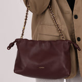 Loewe Dark Burgundy Medium Flamenco w/ Donut Chain - FashioNica