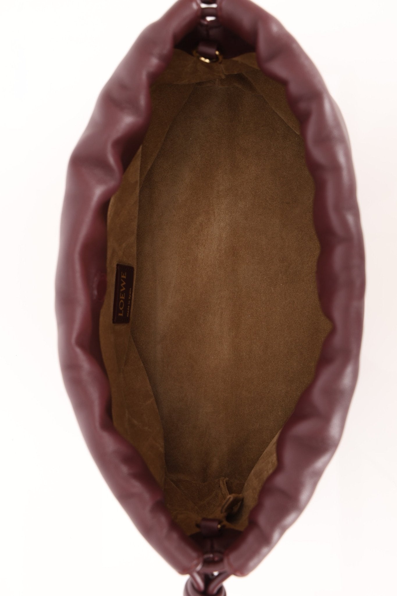 Loewe Dark Burgundy Medium Flamenco w/ Donut Chain - FashioNica