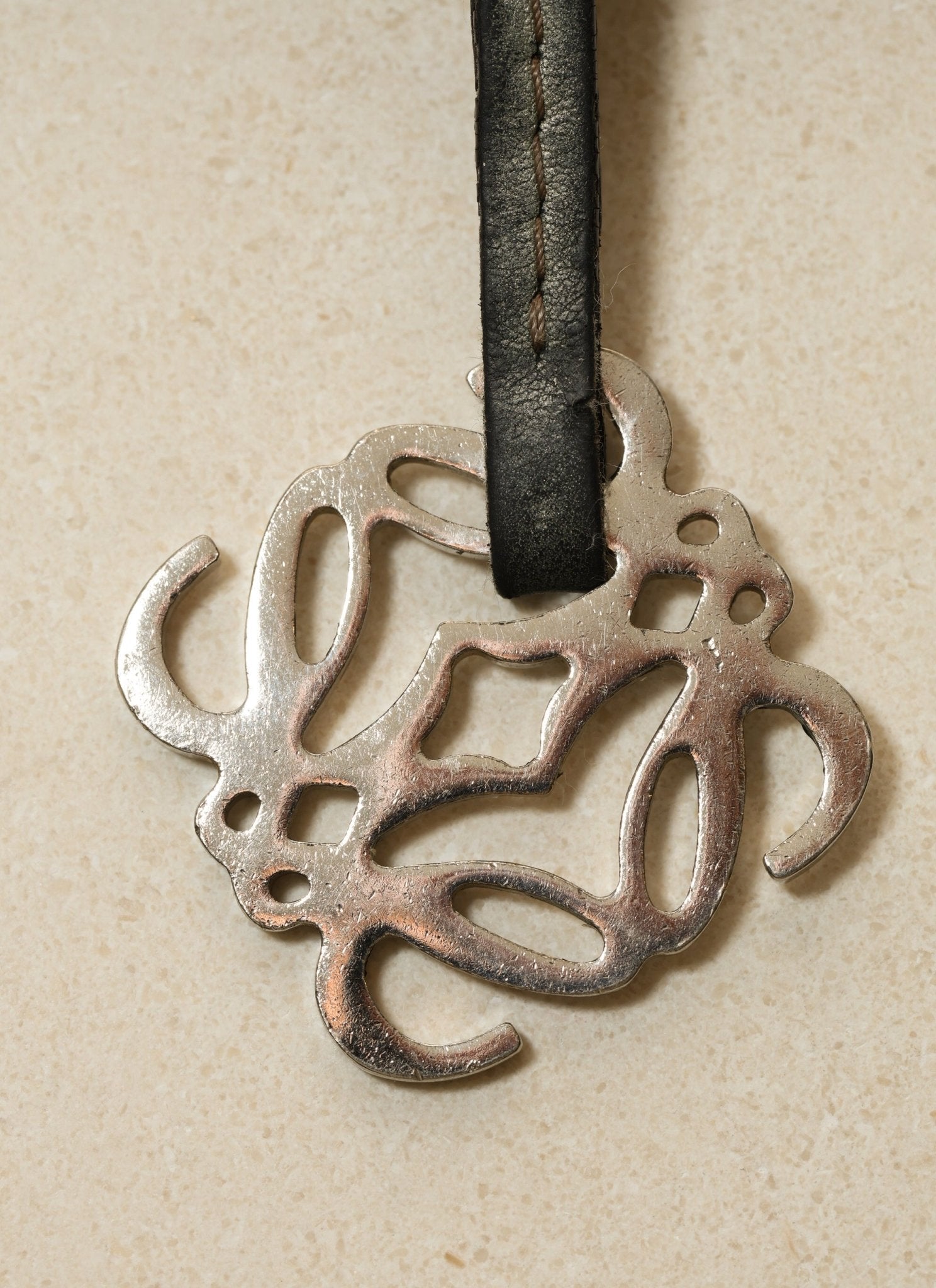 Loewe Distressed Anagram Keychain - FashioNica