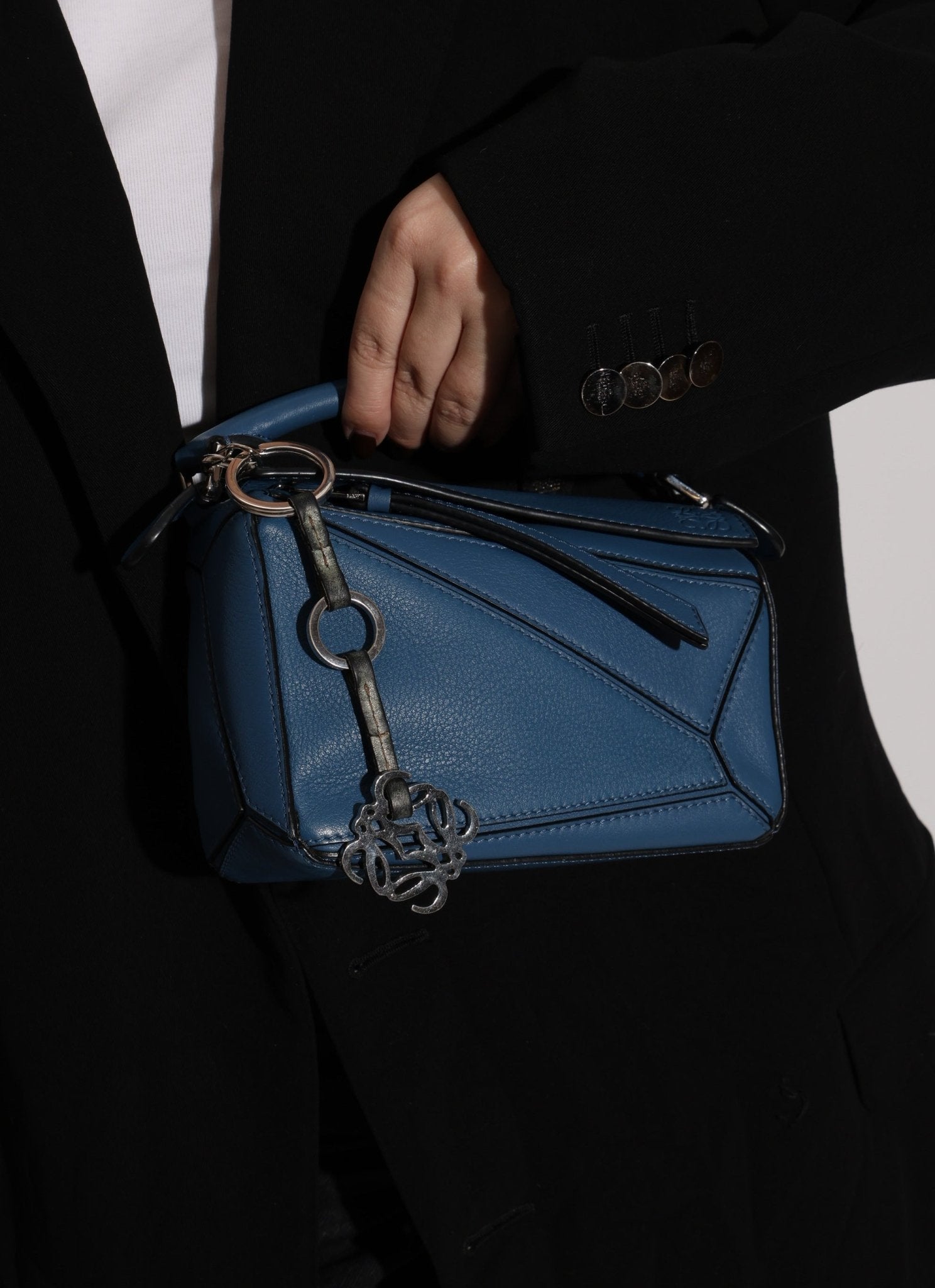 Loewe Distressed Anagram Keychain - FashioNica