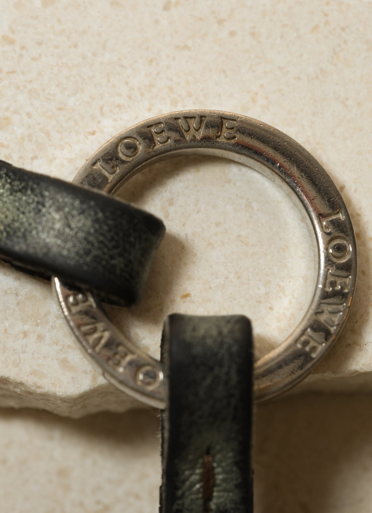 Loewe Distressed Anagram Keychain - FashioNica