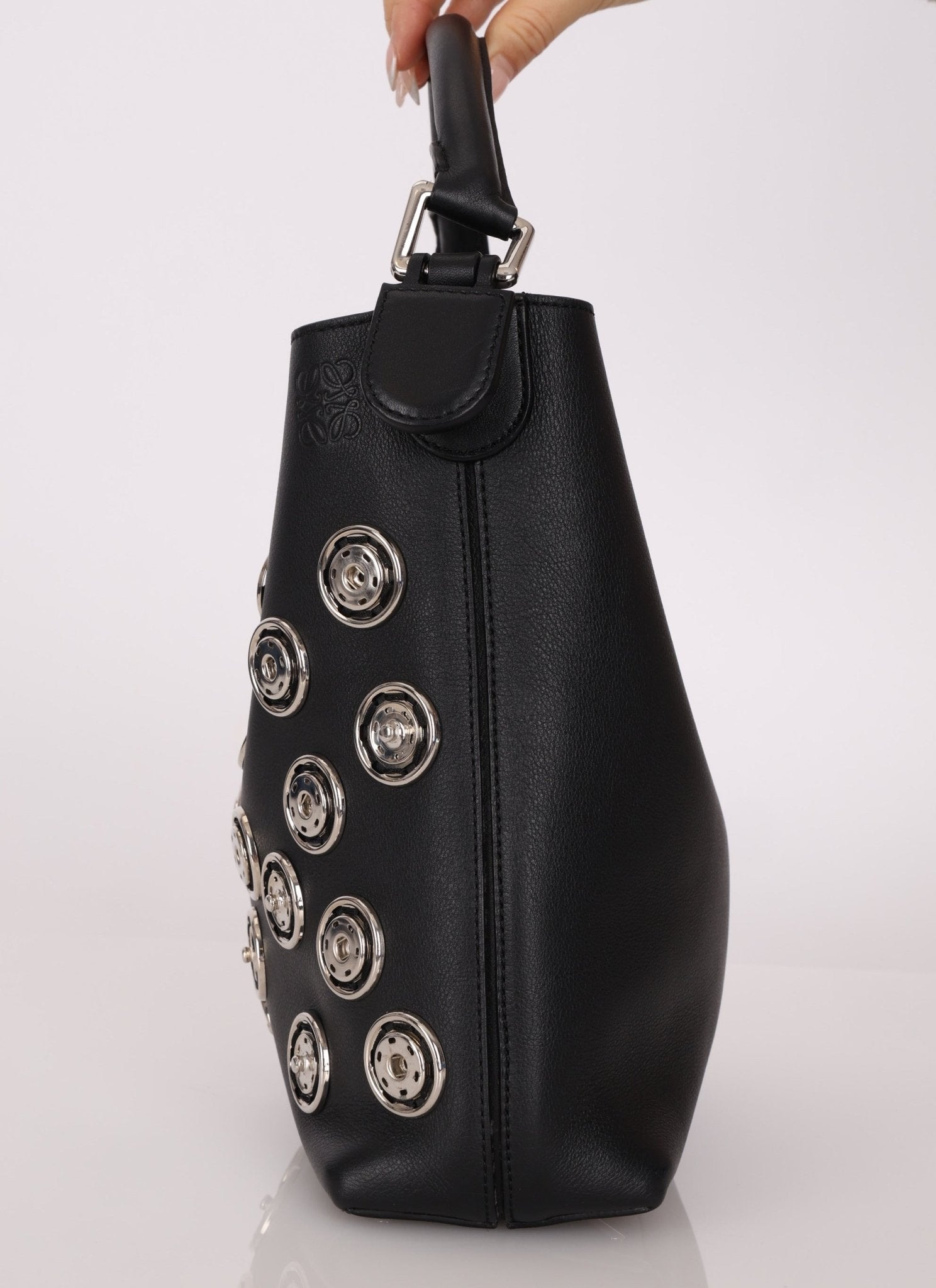 Loewe Embellished Snap Buttons Bucket Bag - FashioNica