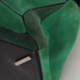 Loewe Emerald Suede Medium Puzzle Bag - FashioNica