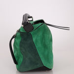 Loewe Emerald Suede Medium Puzzle Bag - FashioNica