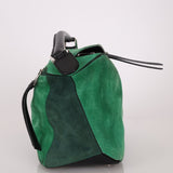 Loewe Emerald Suede Medium Puzzle Bag - FashioNica