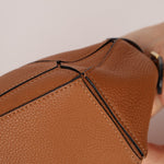 Loewe Grained Calfskin Cognac Mini Puzzle - FashioNica